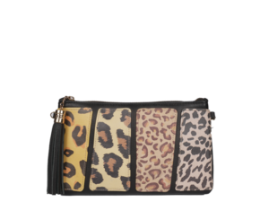 Leather handbag and clutch