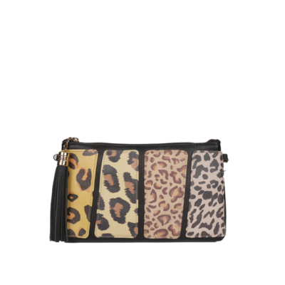 Leather handbag and clutch
