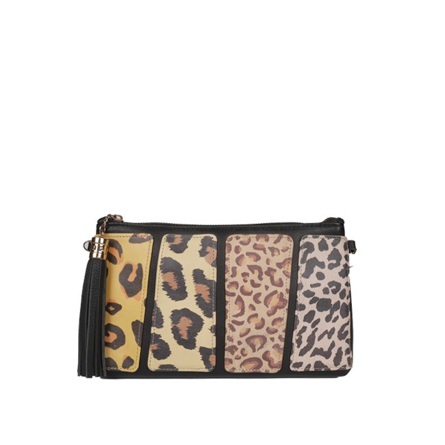 Animal printed clutch sling bag Leather handbag and clutch