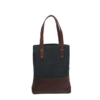 Denim Leather Tote Bag