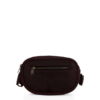 Coffee brown leather waist bag