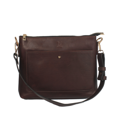 Customizable leather handbag