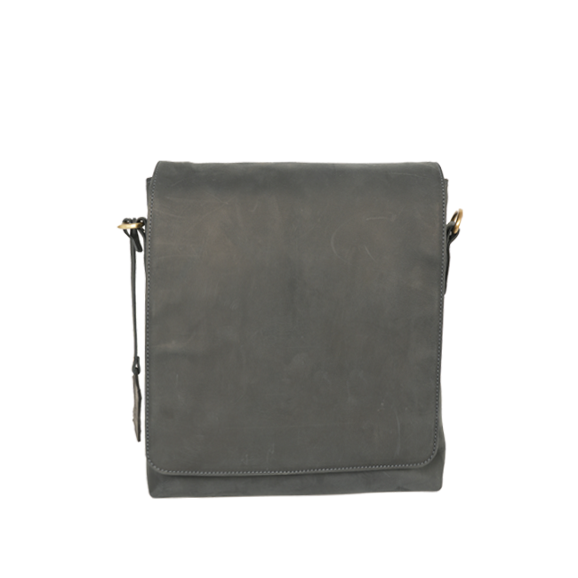 236 Leather Sling Bag For Men in Black Color