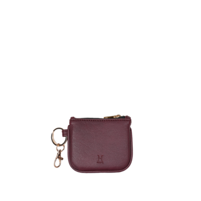 Crimson Clip Coin Pouch